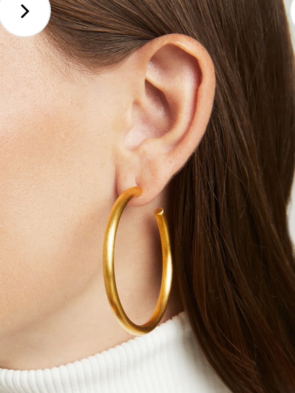Dean Davidson 'dune' extra Large 22k
Plated gold hoops